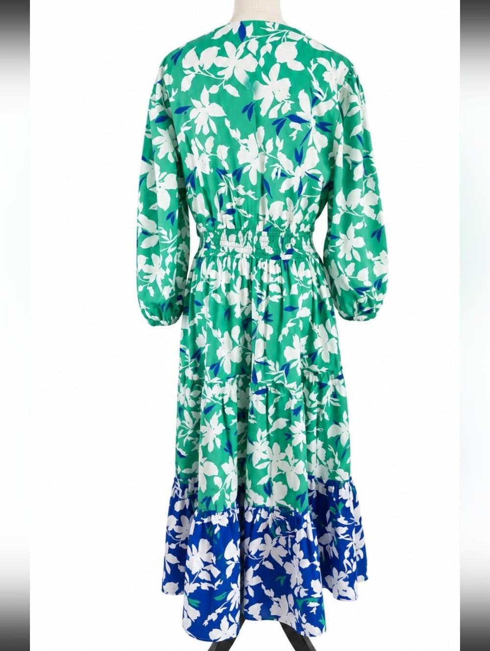 Southern Tide Green and Blue Floral Dress - Picture 4 of 11